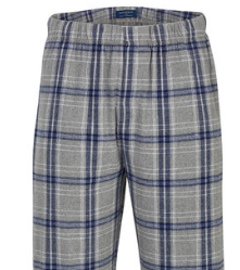 Boxercraft Oxford Navy/Kingston Plaid w/ White M Screen Print (not shown)