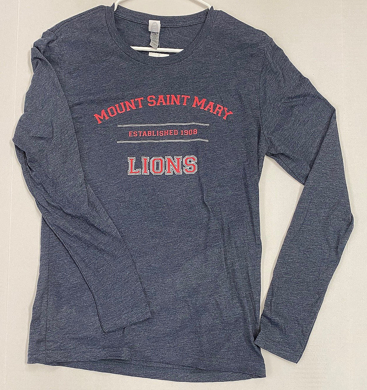 Long Sleeve "Mount Saint Mary" Crew T-Shirt-Vintage Blue