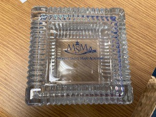 MSMA Glass Trinket Box