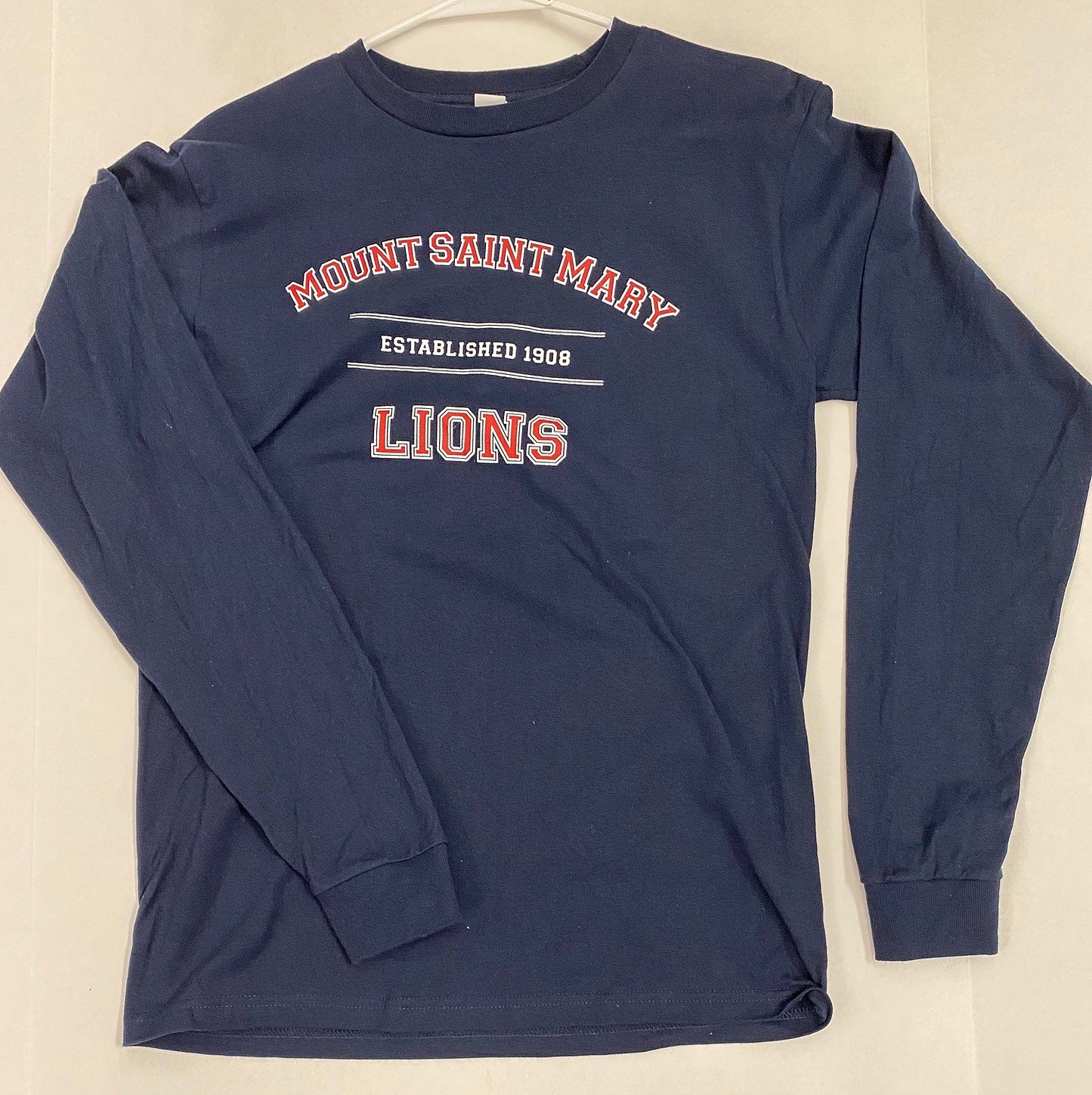 Long Sleeve "Mount Saint Mary" Crew T-Shirt-Navy